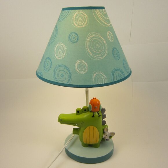 Lambs & Ivy Yoo Hoo Jungle Lamp with Shade - Alligator Bird Mouse - 2016 - Picture 1 of 13